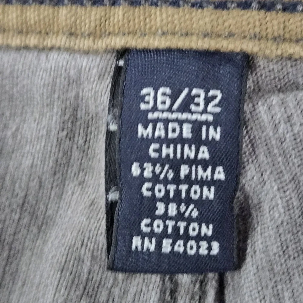 Banana Republic Men‎ Pants 36/32 Brown Khakis Corduroy Straight Fit Button